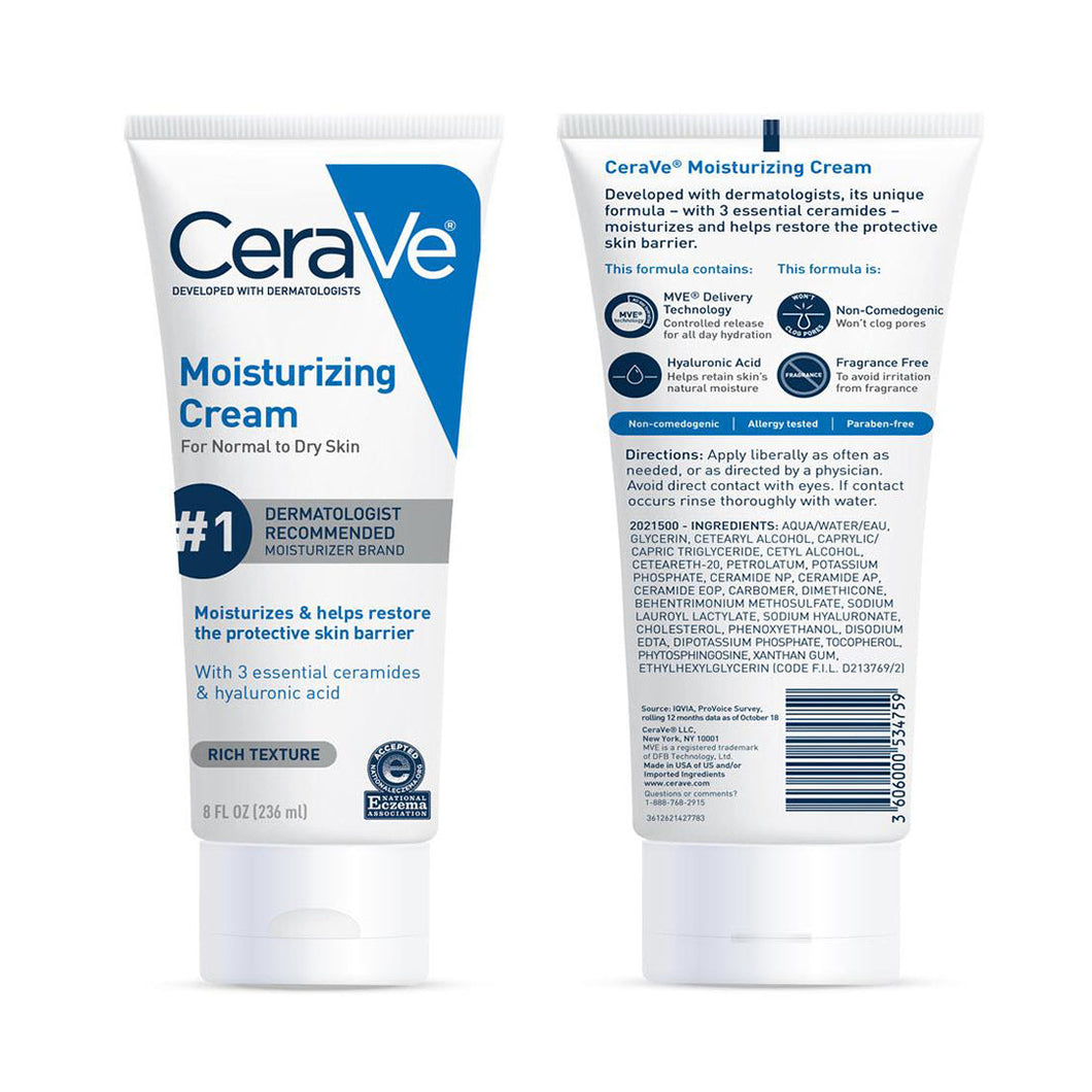Cerave - Face and Body Moisturizing Cream for Normal to Dry Skin 236ml