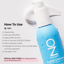 Load image into Gallery viewer, OZ Naturals - Sleep Cream Retinol + Hyaluronic Acid 89ml

